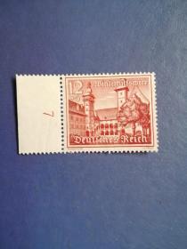 外国邮票 德国邮票 德国帝国 1939年 建筑风景 （无邮戳新票)