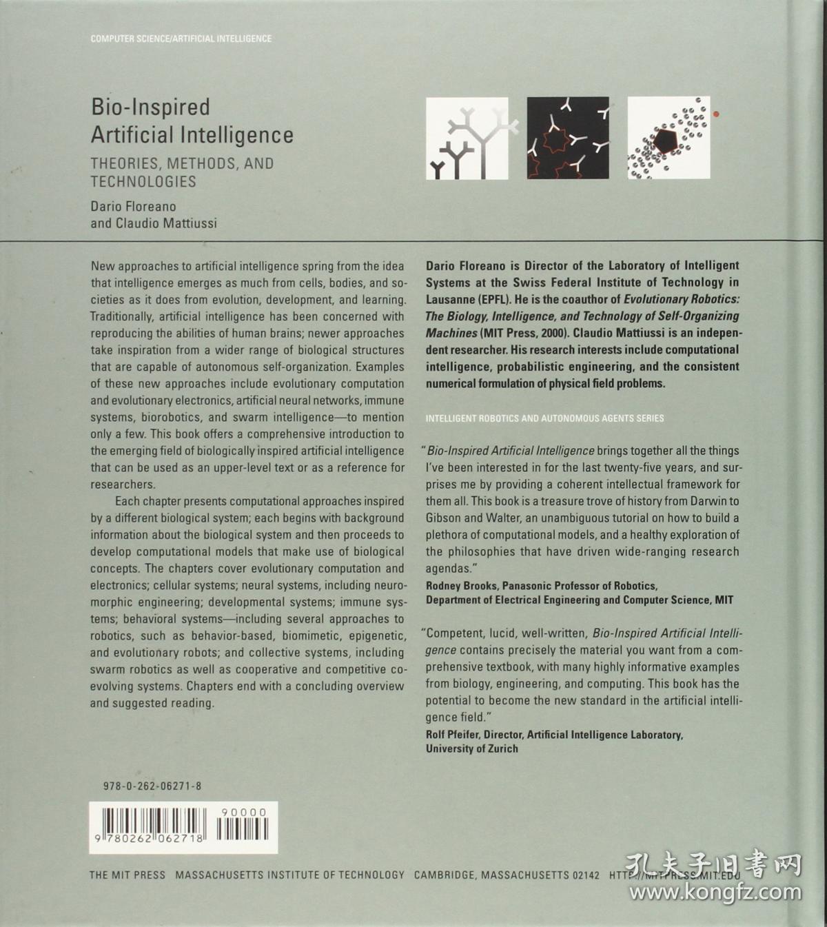 现货 Bio-Inspired Artificial Intelligence: Theories, Methods, and Technologies (Intelligent Robotics & Autonomous Agents) (Intelligent Robotics and Autonomous Agents series)  英文原版 仿生人工智能 达里奥·弗罗来若  智能机器人