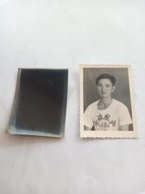 老相片，1960年红旗标兵，俯底片。