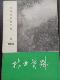 林业资料、1981年3