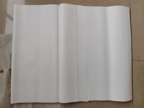 包真约90年代 (红星牌) 红星二厂(邵洛羊)定制宣纸 ,内有(洛羊书画)水印暗记  玉版 四尺一刀 100张整 边上有自然旧黄斑，手感佳