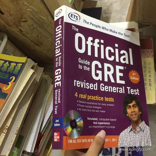 GRE The Official Guide to the Revised General Test with CD-ROM, Second EditionGRE考试官方指南：第2版