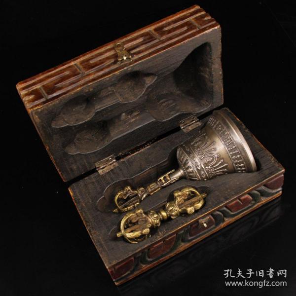 盒装铜金刚降魔杵铃杵一套 特价包邮