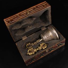 盒装铜金刚降魔杵铃杵一套 特价包邮