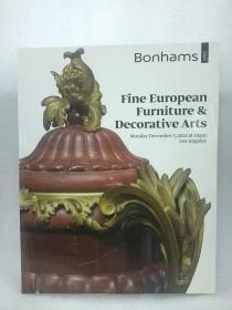 孤本：《fine european furniture & decorative arts 》bonhams 拍卖行2012欧洲家具和装饰艺术精品。