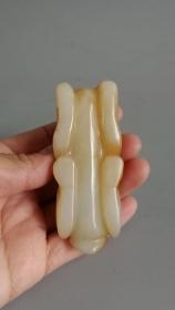 老和田玉兽；