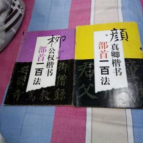 柳公权楷书部首100法，颜真卿楷书部首100法。