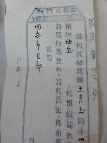 王秀玉（陕西乾县人） 工作调动前往西安女中   1955年民盟宝鸡分部