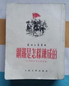 钢铁是怎样炼成的（人民文学出版社1952年12月一版一印 私藏无章无字迹笔划 9.5品）