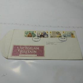 英国邮票 皇家邮政首日封 内有英文卡