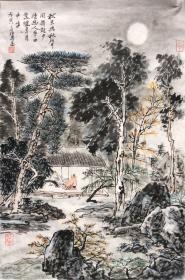 苏州国画院副院长，“当代实力派”画家马伯乐人物山水画