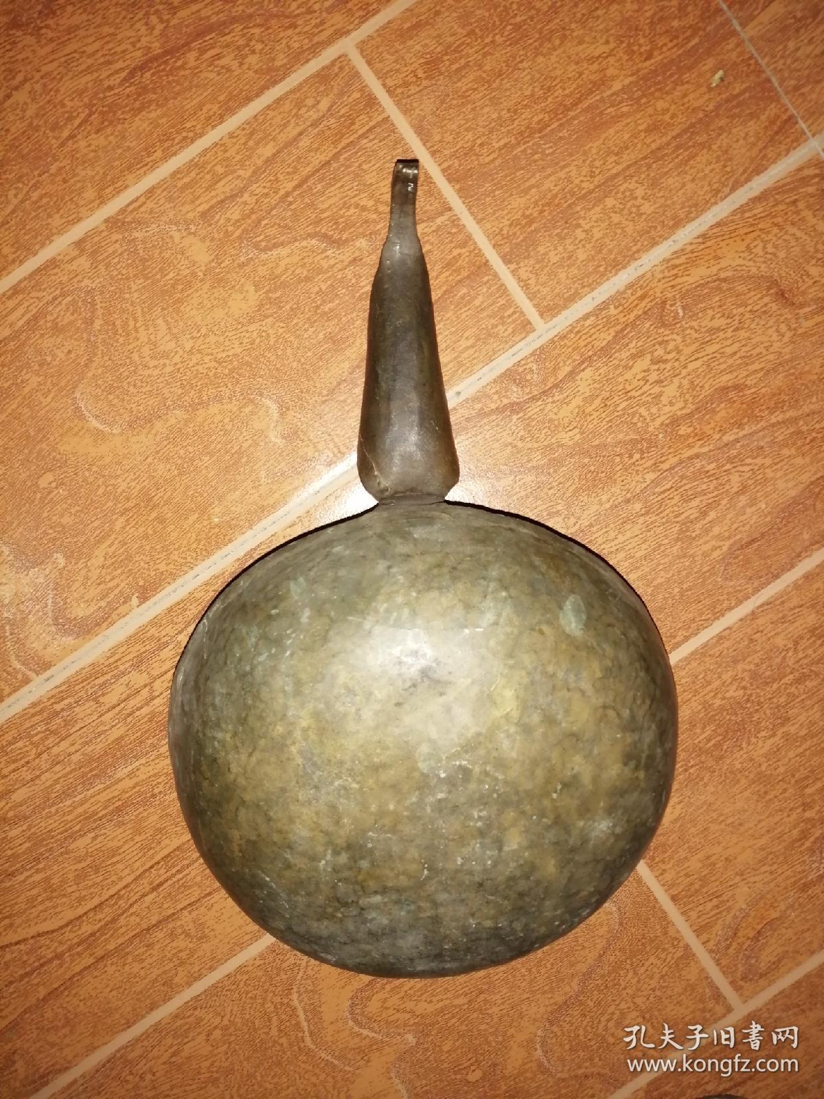 民国老铜瓢，纯手工铜水舀，