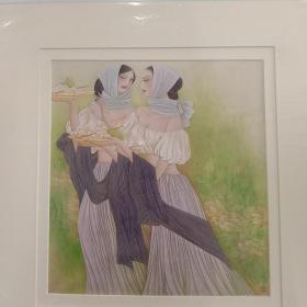 云峰画苑作品   人物画 印刷品 .