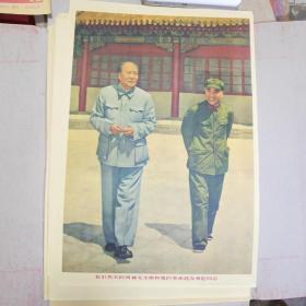 宣传画我们伟大的领袖毛主席和他的密战友林同志