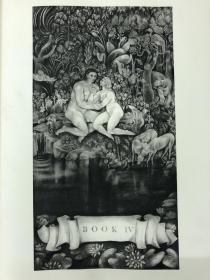 Paradise Lost and Paradise Regaind  约翰·弥尔顿《失乐园与天堂》Petrina 版画插图 1936年 出版 精装8开 限量有编号 版画家签名