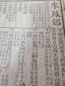 【清代浙江科举史料】萧山来凤郊：咸丰己未（1859年）恩科《浙江乡试硃卷》——履历（木刻；复印件）