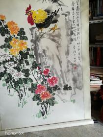 中国现代著名中国画家、书法家.[ 李云祥 ].花鸟作品一幅尺寸150cm㐅86cm