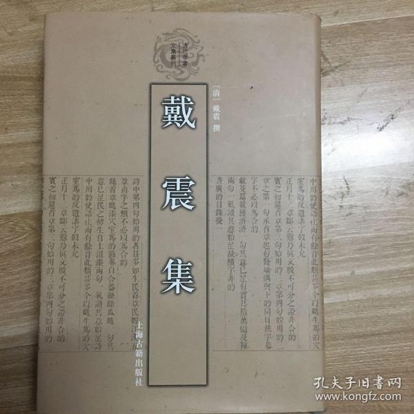 戴震集：清代学者文集丛刊