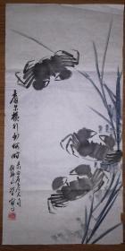 手繪真跡國畫：天津市美協(xié)會員劉錦山《看爾橫行到何時》