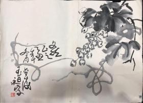 著名画家叶玉昶先生写意画 46x35cm