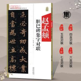 赵孟頫胆巴碑集字对联中国历代名碑名帖集字系列丛书陆有珠楷书毛笔字帖书法临摹书籍赵孟俯碑帖简体旁注安徽