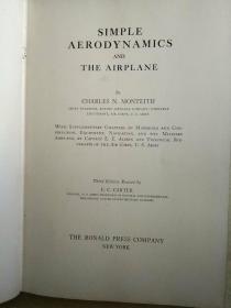 （1929年 英文原版 精装）SIMPLE AERODYNANICS AND THE AIRPLANE