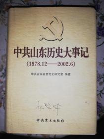 中共山东历史大事记:1978年12月～2002年6月