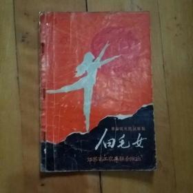 革命现代民族舞剧  白毛女  江苏工农兵联合演出  1967年   有划痕。    购五本包挂刷薄本。本。