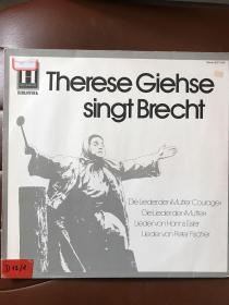 therese giehse演唱布莱希特brecht歌曲集，黑胶