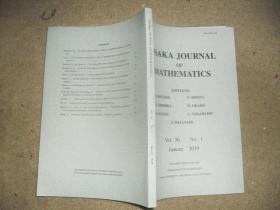 OSAKA JOURNAL OF MATHEMATICS（Vol.56 No.1 January 2019）【英文版】【大阪数学杂志】