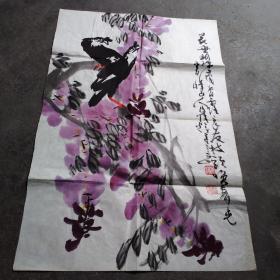 已故山东著名画家【崔辉先生】八哥【真迹】