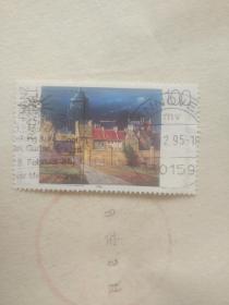 外国邮票 好漂亮的房子图案
