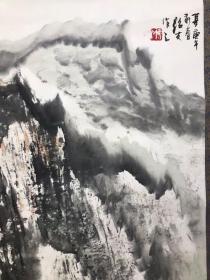 傅绍友1990年作山水立轴