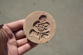 7080年代民间老艺人手工制作 孩童 陶模具泥模