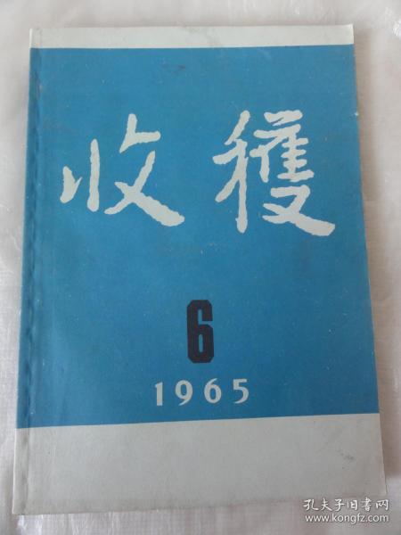 收获 1965 6（收获 一九六五年第六期） 好品相  姚文元、芦芒、康式昭等人作品