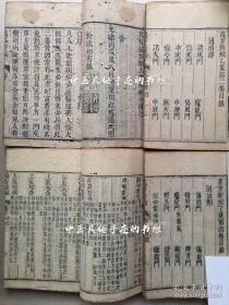 孔网首现孤本·清木刻原本· 万方新编【甲集卷一 、乙集卷二 、丙集卷三、丁集卷四 ·通治部全】特惠价、手慢无