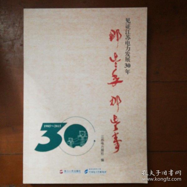 见证江苏电力发展30年那些年那些事