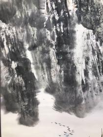 傅绍友1990年作山水立轴