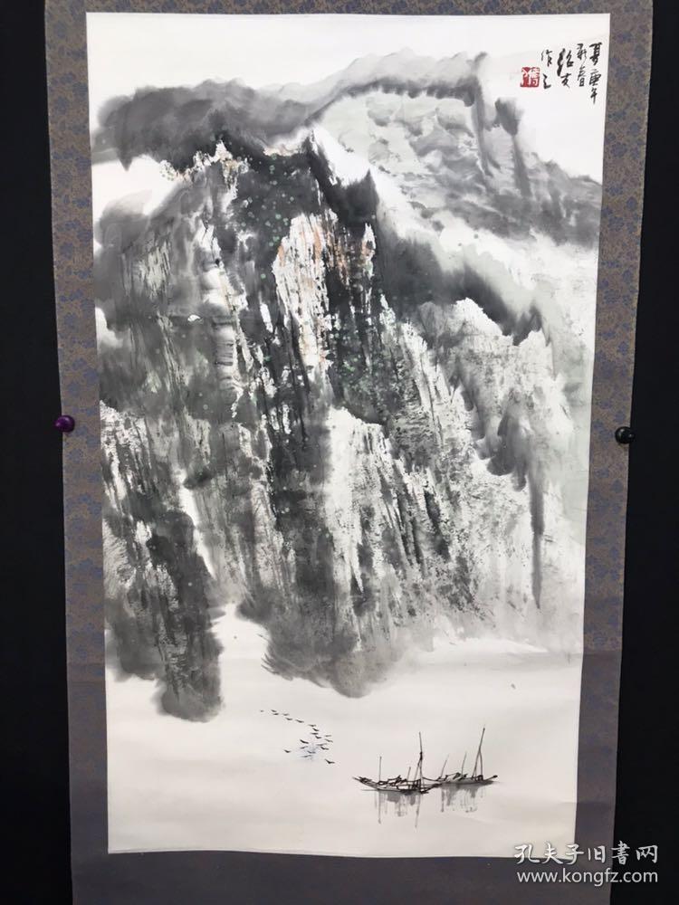 傅绍友1990年作山水立轴