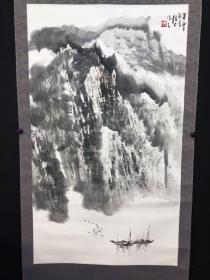 傅绍友1990年作山水立轴