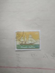 外国邮票 海上帆船图案