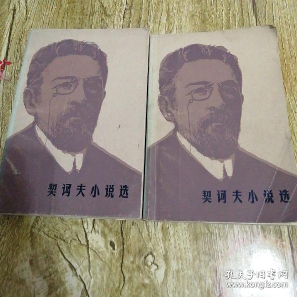 【長春鈺程書屋】契科夫小说选【上／下册】（人民文学出版社一版六印，原装正版，繁体字排版，有作者肖像插图）