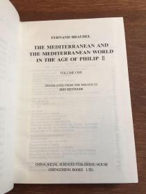【西学基本经典】 THE MEDITERRANEAN AND THE MEDITERRANEAN WORLD IN THE AGE OF PHILIP 腓力普二世时代的地中海与地中海世界