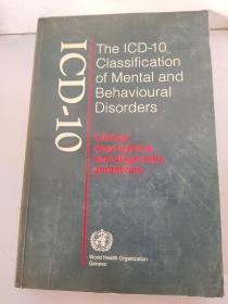 The ICD-10 Classification of Mental and Behavioural Disorders精神与行为障碍分类