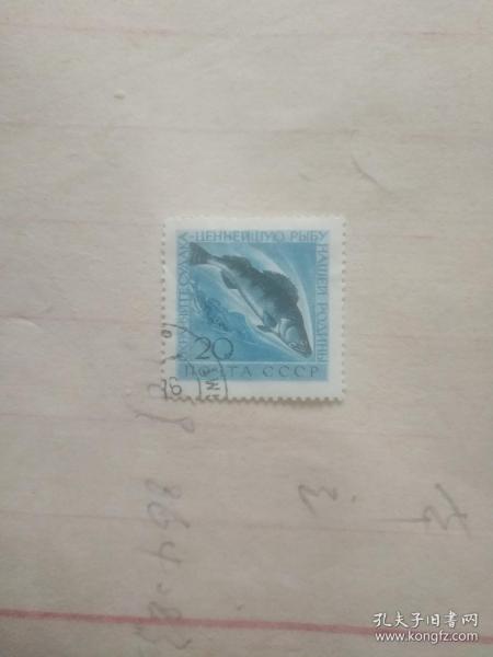 外国邮票 咸水鱼图案