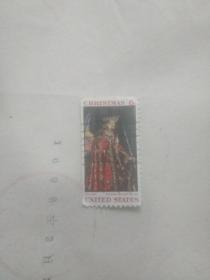 外国邮票  外国女道士图案