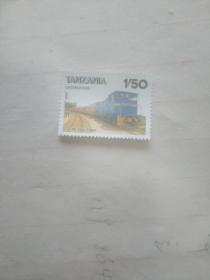 外国邮票 火车坏了图案