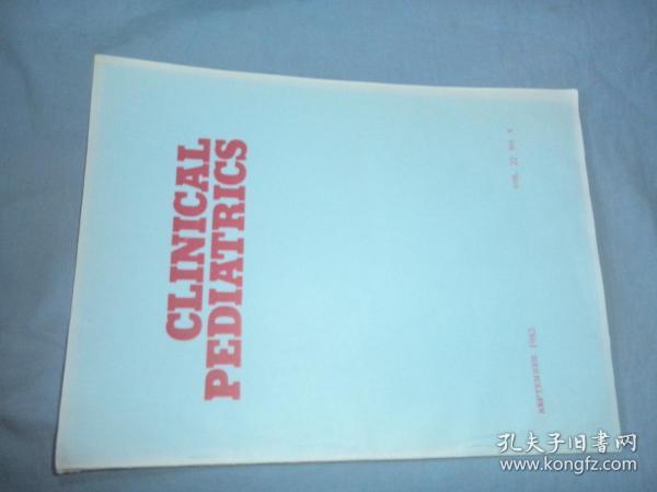 CLINICAL PEDIATRICS（临床儿科）1983-09