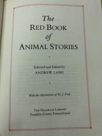 Franklin Library皮脊精装本：The Red Book of Animal Stories