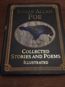 【大16K烫金巨册英文原版爱伦坡】 Edgar Allan Poe Collected Stories and Poems illustrated 插图本《爱伦坡收集的故事和诗歌》